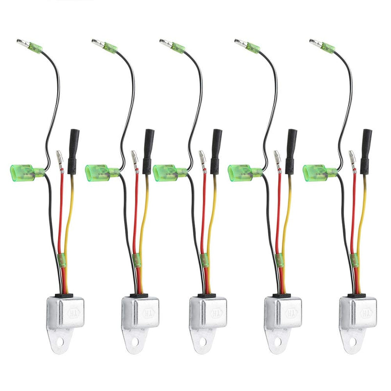 Oil Level Sensor, Oil Pressure Sensor, 5PCS Low Oil Sensor Alarm/ Alert Replacement Oil Sensor for Hond GX160/GX200/GX240/GX270/GX340/GX390