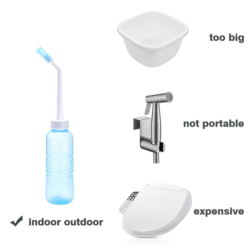 Portable Bidet Sprayer - Large Bidet Bottle 560 ML