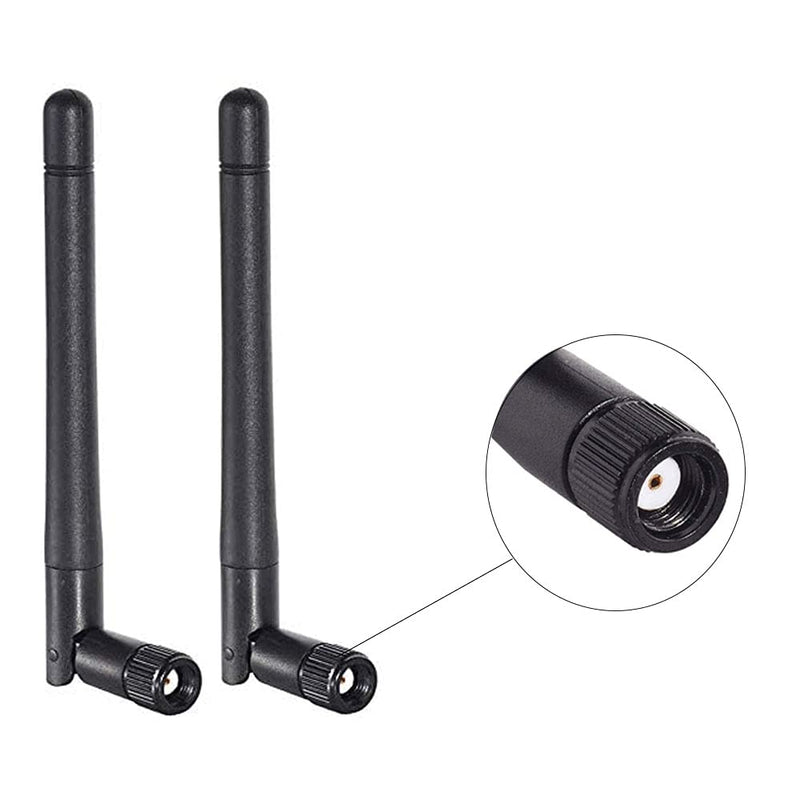 CORONIR Dual Band WiFi 2.4GHz 5GHz 5.8GHz 3dBi MIMO RP-SMA Male Antenna for WiFi Router Signal Booster Repeater Wireless Network Card USB Adapter Security IP Camera Video Surveillance Monitor-4Pack Pack of 4