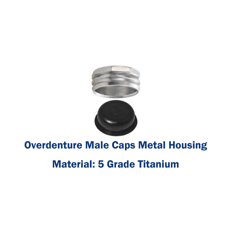 implants Replacement Male Caps Metal Housing 0.8 lbs 1.2 lbs 2.4 lbs (Overdenture Male Caps KIT) Overdenture Male Caps KIT