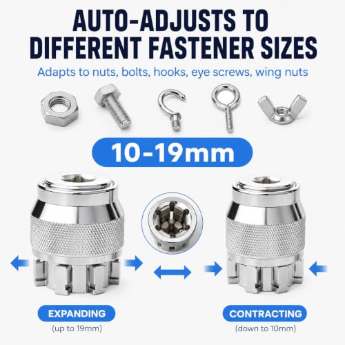 Universal Socket Wrench Tool with handle: Adjustable Socket Adapter