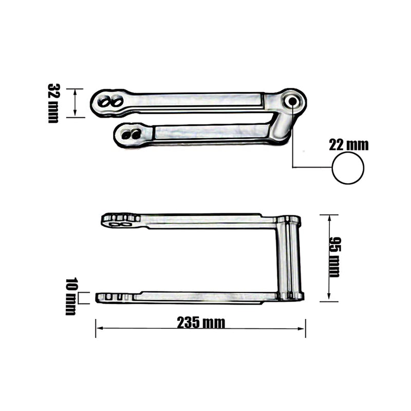MZS Rear Suspension Lowering Links Kit Motorcycle Drop Link Adjustable Accessories Compatible with GSXR 600 750 GSXR600 GSXR750 2006-2010 / GSXR1000 2007-2008 GSXR 600/750/1000