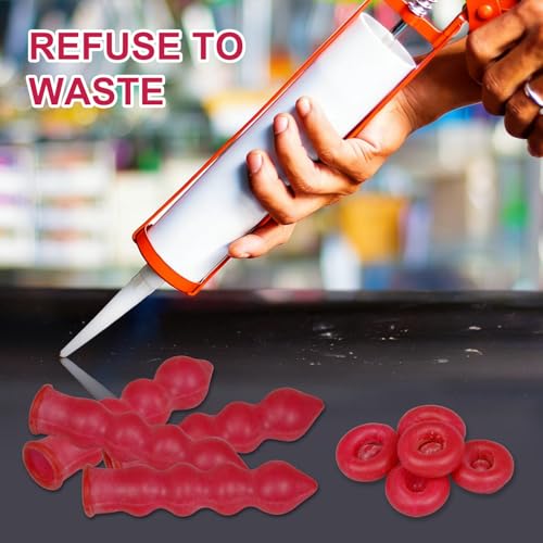 15 Pack Caulk Tube Sealer Caps, Saver Caps for Caulking Gun Tips, Caulk Tubes Tool Accessory (15) 15