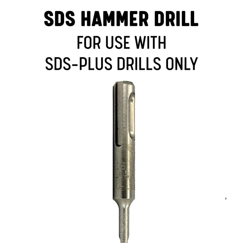 Drill America 7/16" X 18" PRO Series SDS-Plus 4-Cut Tip Hammer Bit Drill Bit 7/16" 18"