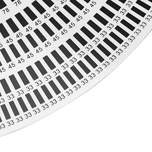 Turntable Strobe Disc Stroboscope Mat, Stroboscope Disc Rotational Speed Detection Turntables Calibration Disc for Record Player