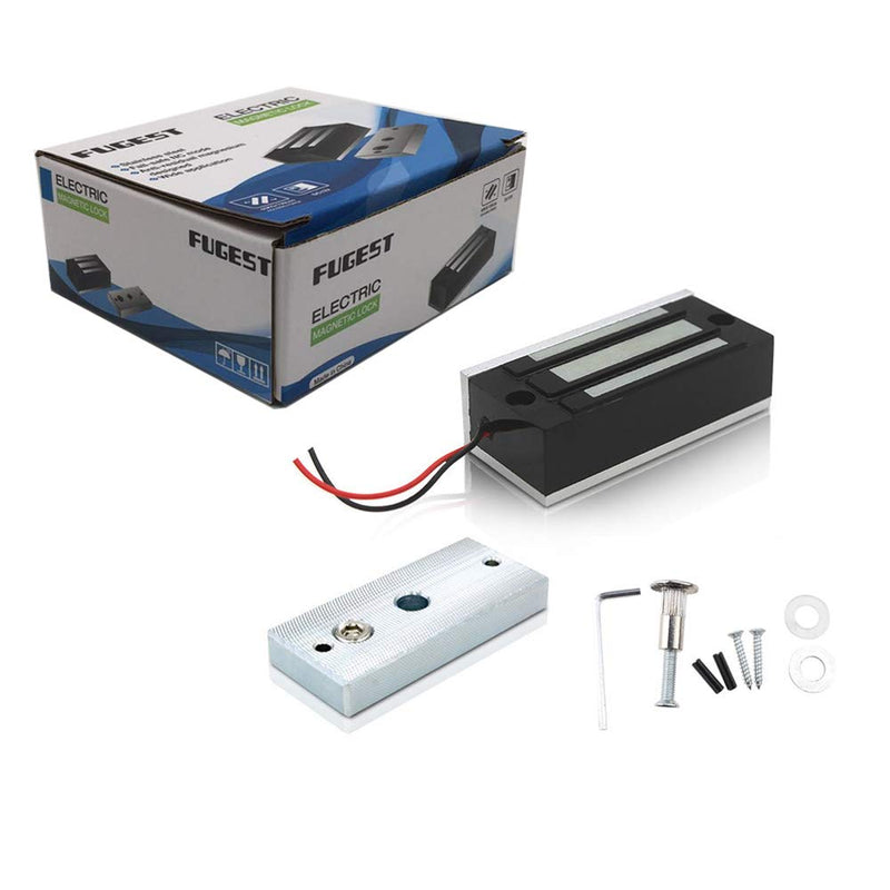 Electric Magnetic Lock 60kg 130LBs Holding Force Electric Magnetic Lock for Door Access Control System Electromagnet Fail-Safe NC Mode