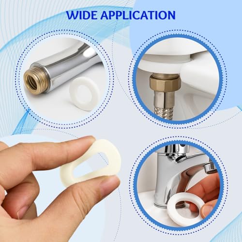 25pcs 1-Inch Silicone Gasket Set – Flat Sealing Washers and O-Rings for Faucet, Pipe, Tap, Hose, and Plumbing Connections – Durable Leak-Proof Silicone Assortment Kit 1 inch Pack of 25