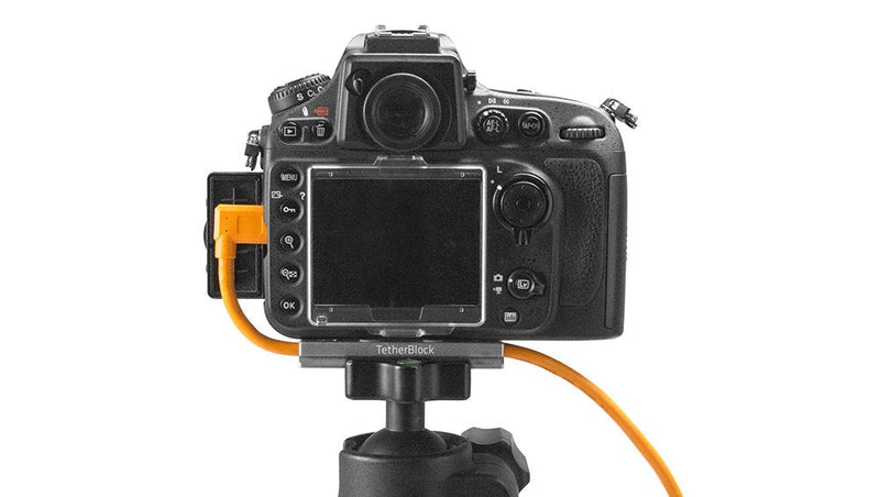 Tether Tools TetherBlock Arca Graphite - Cable Connection and Port Protector for Tethered Photography Dark Grey