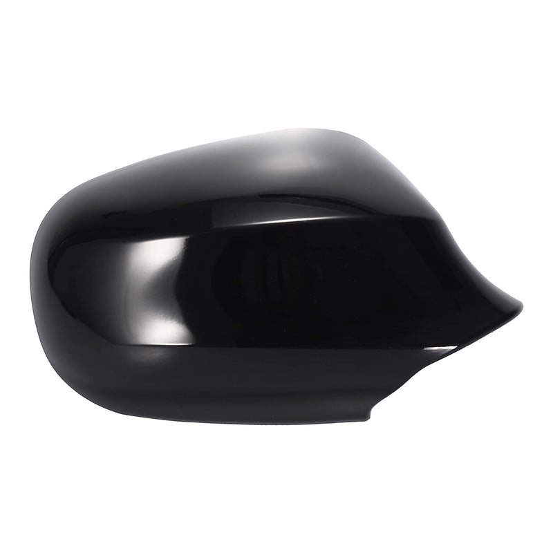 X AUTOHAUX Pair Car Exterior Rear View Mirror Housing Door Wing Mirror Covering Cap for BMW 323i 328i 335d 335i Black For E90 2009-2011