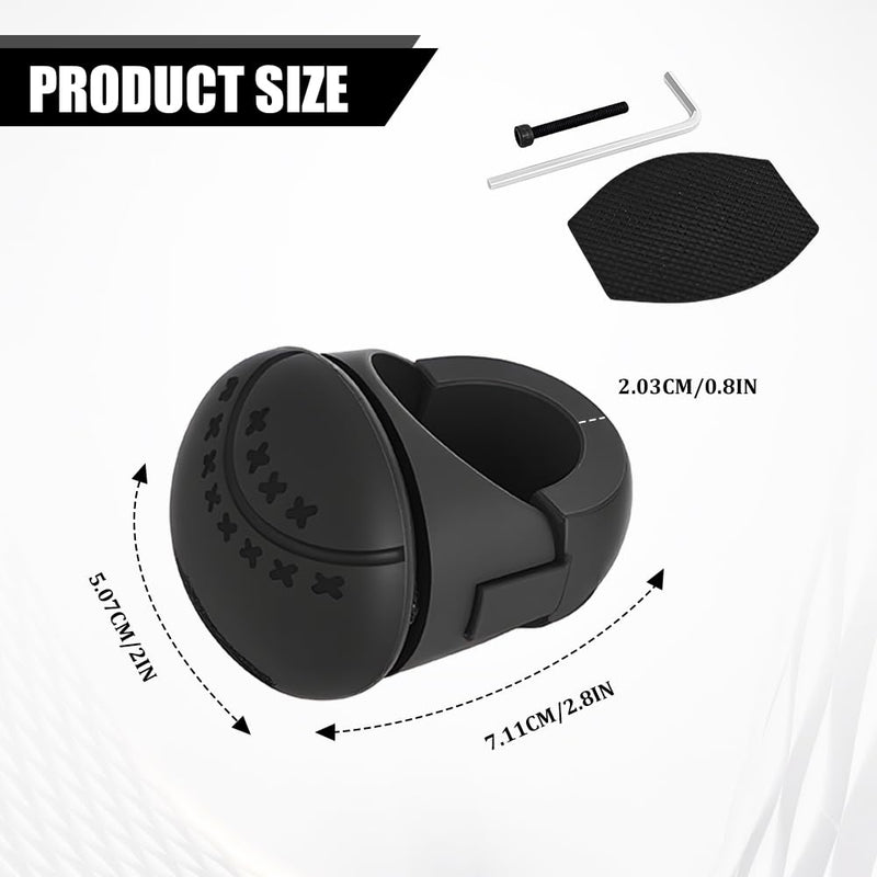 Steering Wheel Knob, Steering Wheel Spinner, 360 Degrees Rotation Suicide Knobs with Silicone Surface and Metal Bearings, Car Suicide Knob Power Handle Spinner Universal for Cars, Trucks, Boats