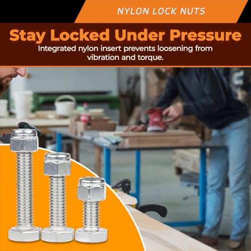7/8"-9 Nylon Insert Lock Nuts (Grade 8 Zinc Plated Carbon Steel, 3-Pack) 7/8"-9 Grade 8 Zinc Plated Carbon Steel