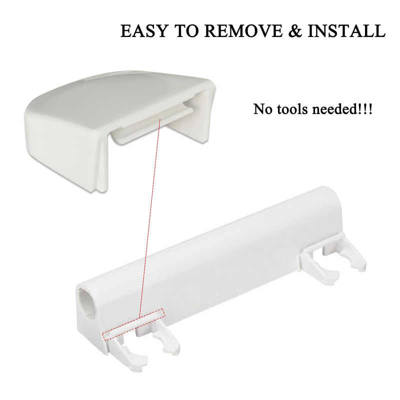 6 Packs Toilet Seat Hinge Cover Caps Compatible with Kohler 7315/7316 Toilet Seat Replacement Parts