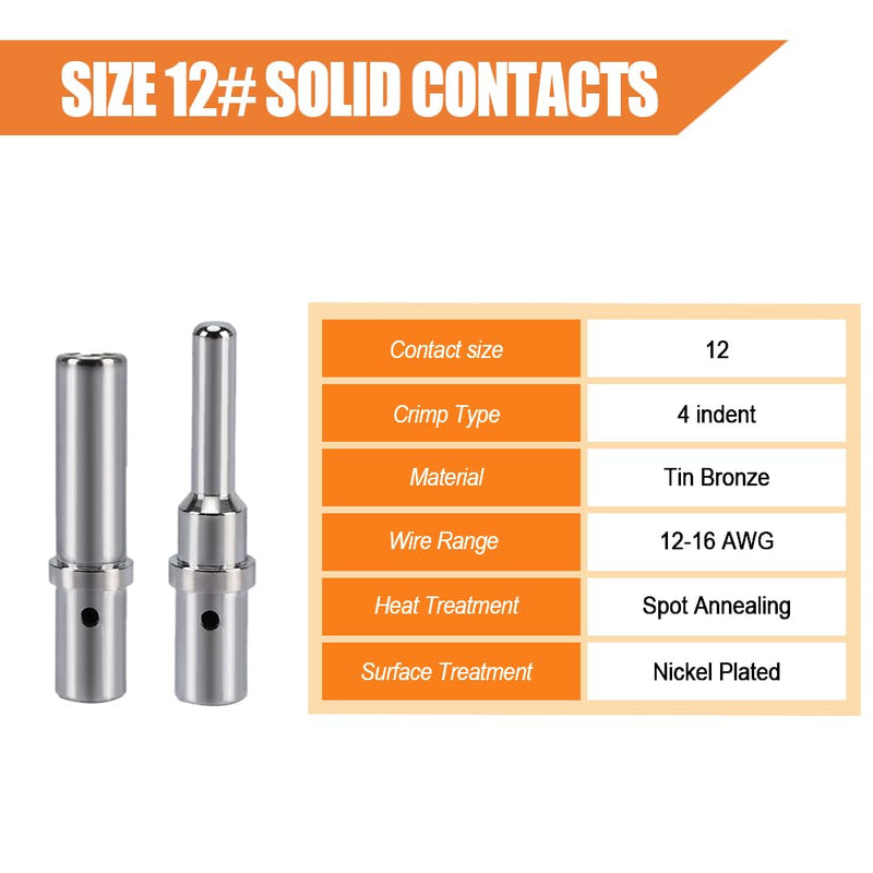 JRready ST6485 DTP DTHD Connector Kit, Deutsch Connector Kit with 2 4 Pin DTP Connectors and 1 Pin DTHD Connectors, Size 12 Solid Contacts 12-16AWG, Removal Tools