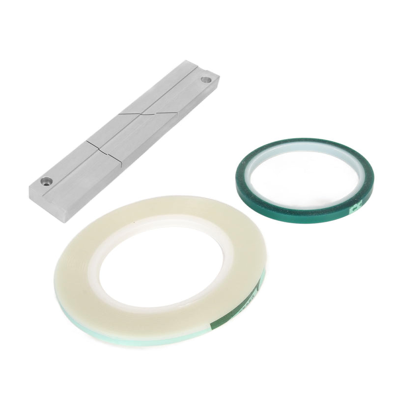 Zopsc 1/4 10inch Tape Splicing Set with Splicing Tape and Leader Tape, Reel to Reel 1/4 10inch Professional Tape Splicing Block.