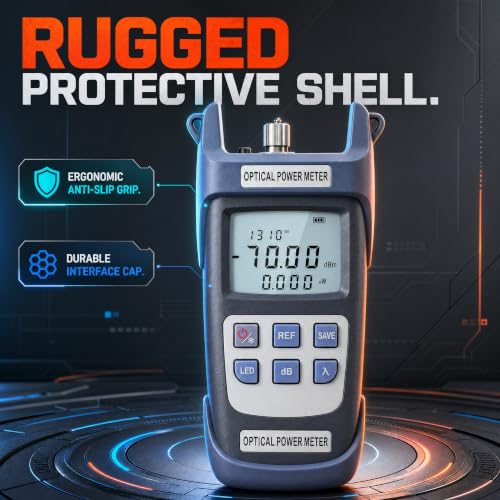 FTTH Fiber Optical Power Meter 70 dBm~+10 dBm | 500 Data Storage OPM Tool