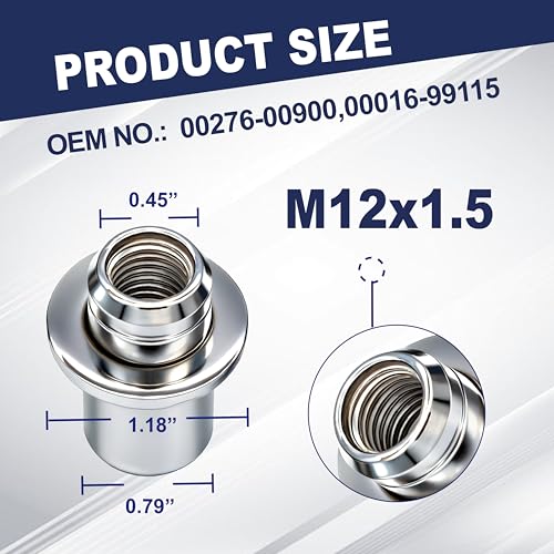 Wheel Lock Lug Nut Set for Toyota Lexus, M12 x 1.5, Anti-Theft Security Kit, Compatible with RX350, IS250, ES350, Camry, RAV4 Replace 00276-00900