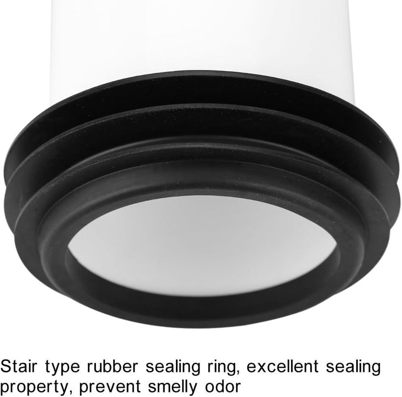 Toilet Drain Pipe Adapter, Plastic Toilet Sewer Drain Pipe Installation Sealing Fitting Accessory Connection Part for Bathroom Toilet