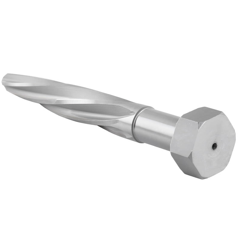 Accusize Industrial Tools H.S.S. Aligning Reamer - 13/16'' Diameter, 5'' Flute Length, 7'' OAL, Hex Shank, Spiral Flute, 0523-6035 | HSS Aligning Reamer, 13/16" Dia, 5" Flute, 7" OAL, Hex Shank, Spiral Flute 13/16 inch