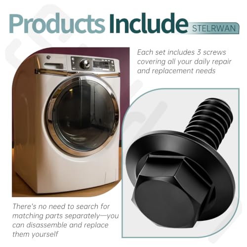 3 Pack WH02X24374 Bolt for GE Washing Machines