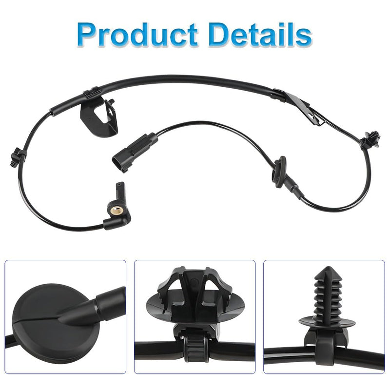 4 Pcs ABS Wheel Speed Sensor Compatible with Dodge Caliber 2007 2008 2009 2010 2011 2012, Jeep Compass Patriot 2007 to 2016, Replacement for 5105573AA, 5105572AA, 5105063AB, 5105062AA