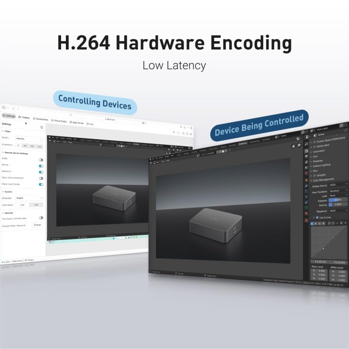 GL.iNet Comet (GL-RM1) Remote KVM Over Internet, 4K@30Hz Tailscale Support,Remote Keyboard, Video, Mouse, Install OS Via BIOS Control, Adapted KVM Switches for Home Offices,Data Center