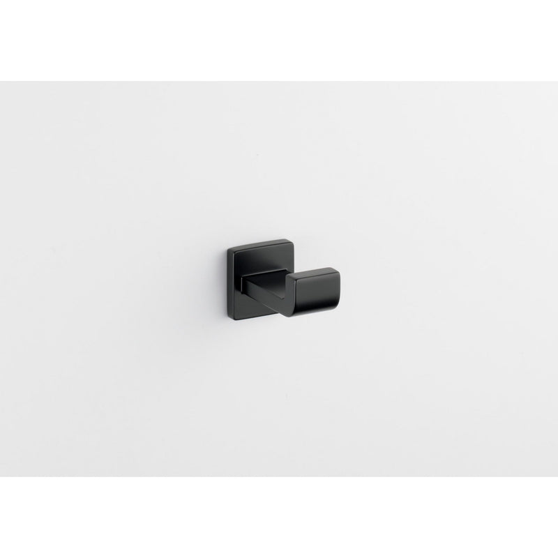 Delta Single Towel Hook for Bathroom or Kitchen| Matte Black | Ara Accessories (Pack of 1)