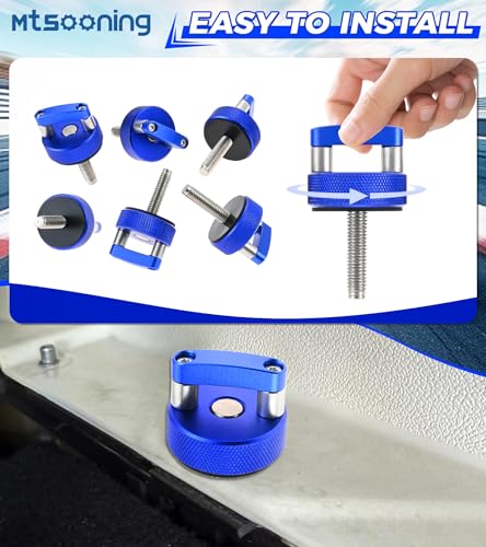 Hard Top Quick Removal Fastener Thumb Screw, Blue D Ring Bolts Thumb Screw