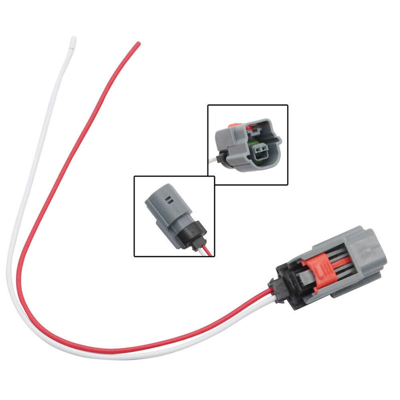 A/C Ambient Air Temperature Sensor & Connector Pigtal Harness Compatible with Fo-rd Fusion Escape Explorer F-150，for AU5Z12A647B, AU5Z-12A647-B，AU5T-12A647-AC