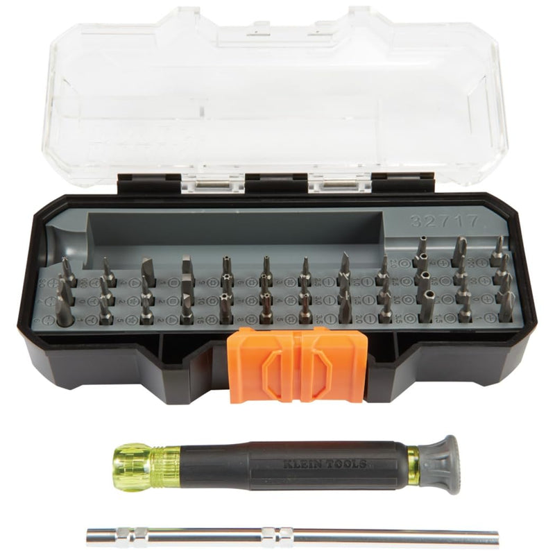 Klein Tools 32717 Precision Screwdriver Set with Case, All-in-One Multi-Function Repair Tool Kit Includes 39 Bits for Apple Products 39 Bit Driver Set