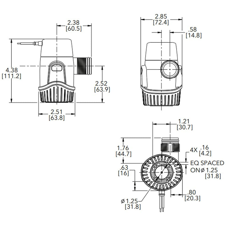 1100 Gph Rule Bilge Pump