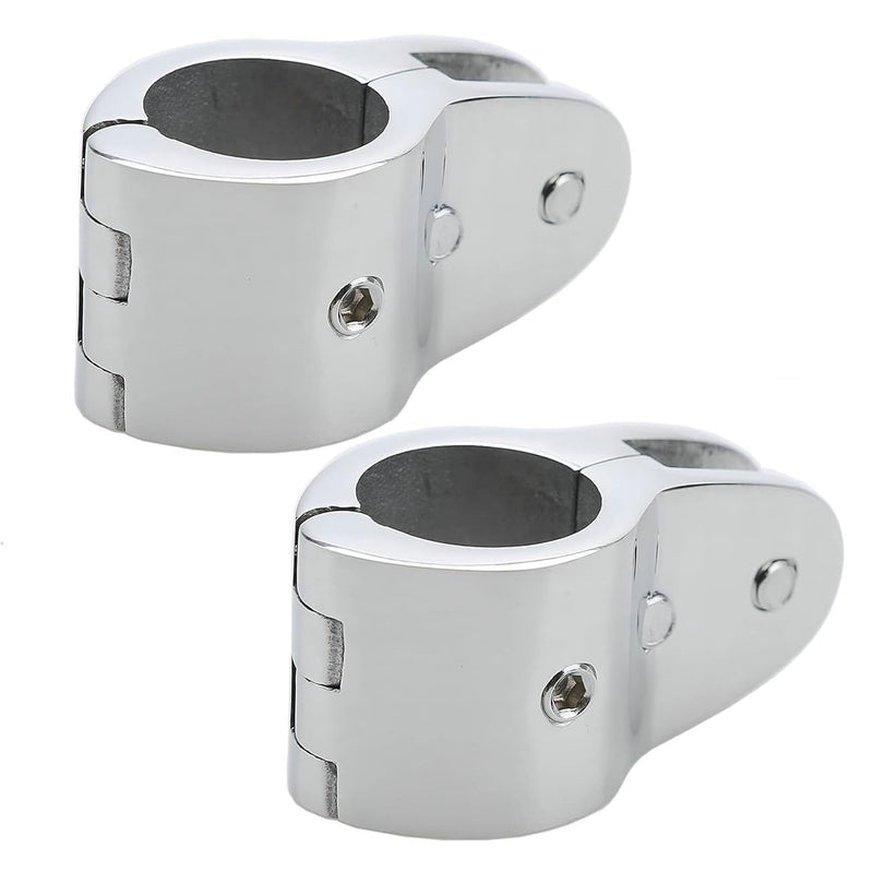 Thorn Boat Bimini Top Hinged Jaw Slide Rail Mount 316 Stainless Steel Marine Hardware Pair 1" standard
