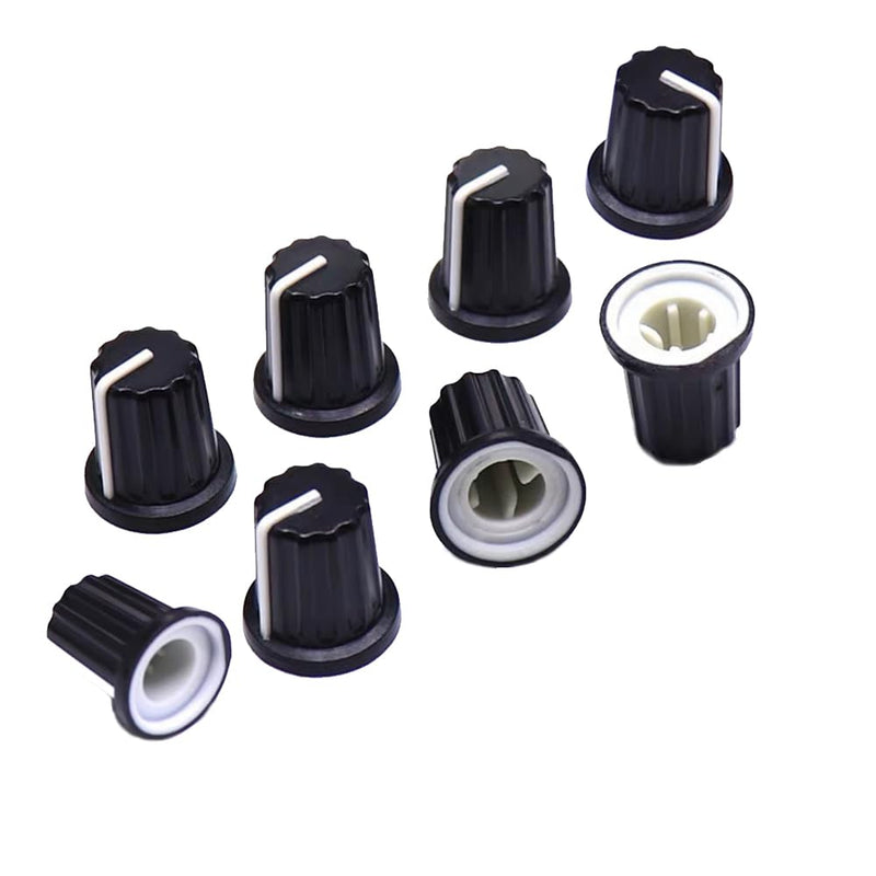110Pcs Potentiometer Kit, Potentiometer Knobs, 11 Values 500 1K 2K 5K 10K 20K 50K 100K 250K 500K 1M Ohm Potentiometers Assortment Kit, 3 Pin Terminals Potentiometer with Cap Nuts and Washer