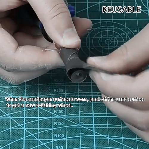dophee 30PCS Sanding Drums Bits with 1/8" Shank for Rotary Tool