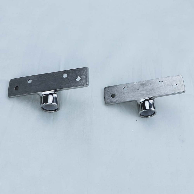 2Pcs Boat 316 Stainless Steel Oarlock Socket Side Mount Rowlock Socket for 1/2" Shank