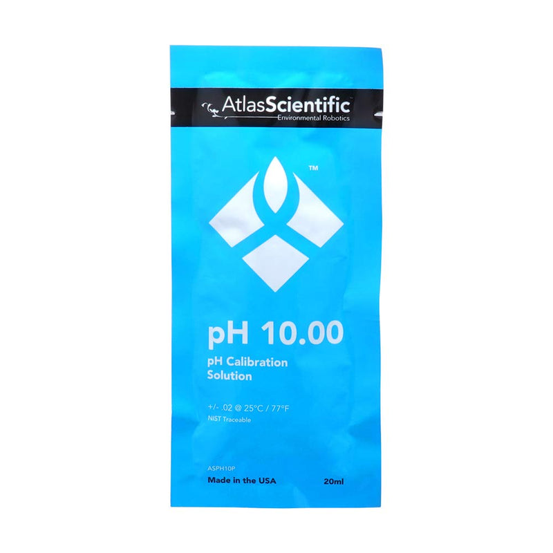 Atlas Scientific pH 10.00 Calibration Solution Pouches (Box of 25)