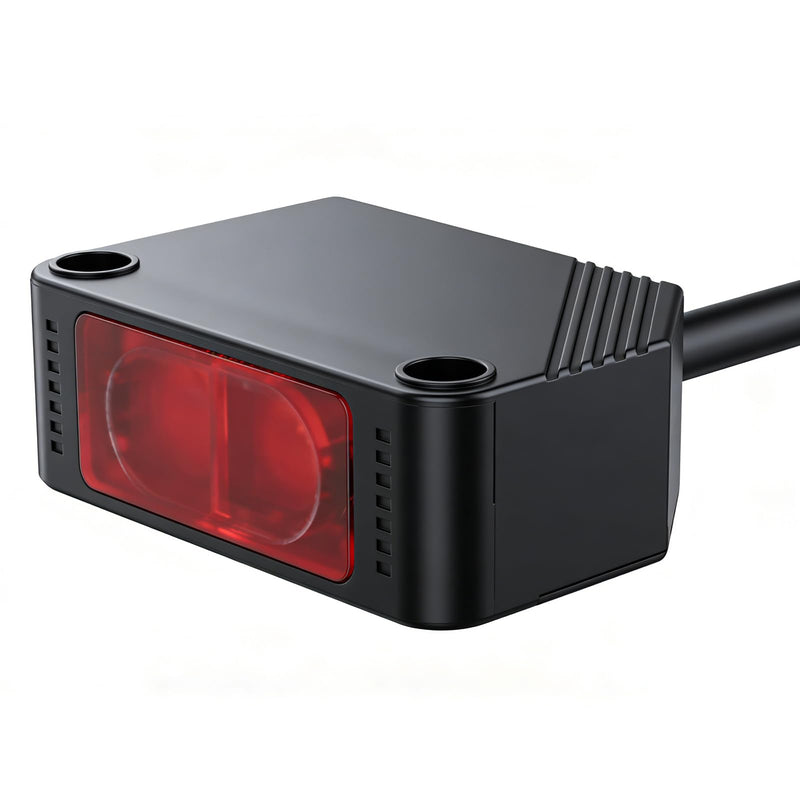 Twidec/ 0-2M Adjustable Indoor Wall Mounted Photoelectric Beam Sensor NPN (NO Or NC Switchable) photoelectric Sensor Switch Proximity Switch 2m line Cable Induction with Reflector Panel E3Z-R61-Z-G