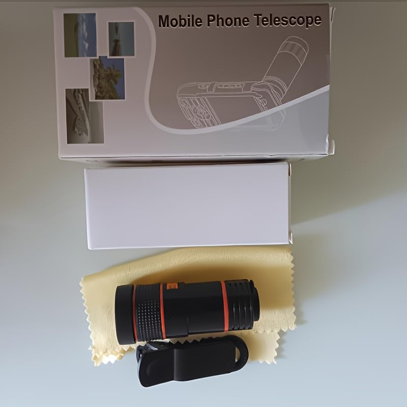 1pc 8X Zoom Lens for Smartphones, PVC Clip-On Camera Lens with Special Effects, Universal Phone Photography Accessory, No App Required Easy Clip Design