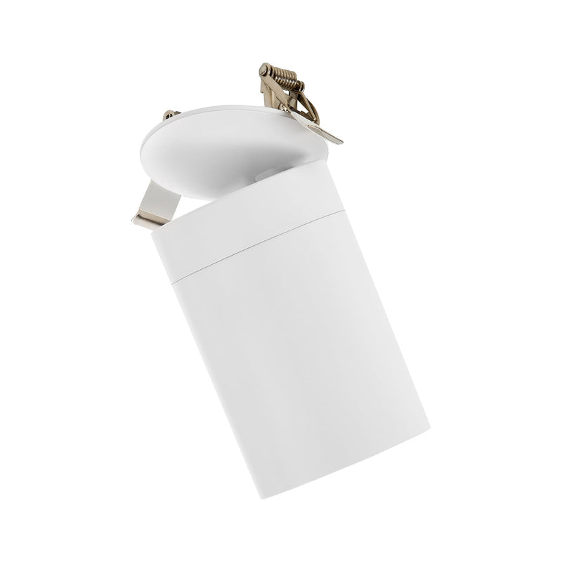 Maxxima 3 in. LED Cylinder Downlight, Recessed Ceiling Spot Light, 1000 Lumens, 5 CCT Selectable 2700K/3000K/3500K/4000K/5000K, Dimmable, White, 90 CRI, IC Rated, Canless, J-Box Included