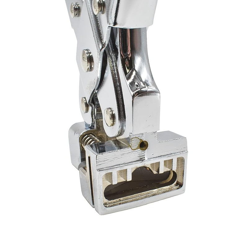 AIR Locker A04 Manual Metal Slot Punch Plier T-Shaped Hole Cutting Tool Hanger Hole Punch, Punch Out Dimension: 1 x 5/16" Replaces McGill MCG16200