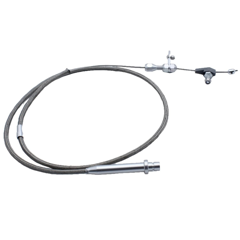 TH-350 Kickdown Cable, Stainless Steel Braided Kickdown Cable for 350 Turbo Transmission Assembly Detent Kickdown for Chevy TH350