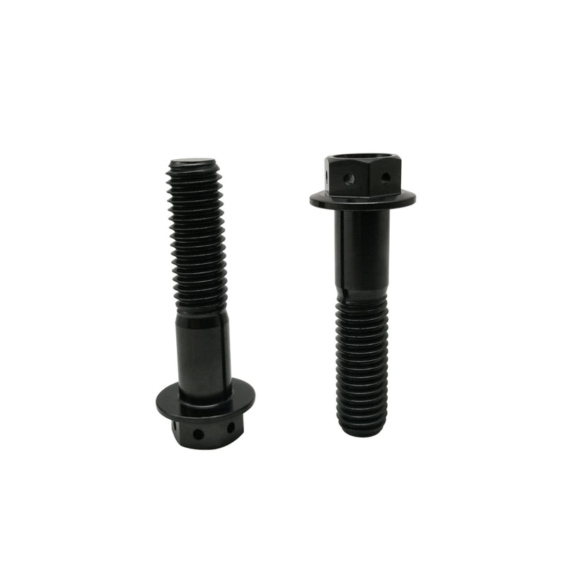 RISON Titanium Bolts - Hex Head Black GR5 Titanium Screws M10x1.25x60mm Pack of 5