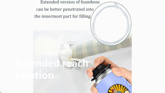 Spray Foam Nozzles, 6.56 Foot Length,1-Pack Replacement Tubes for Expansion Foam and 15 Tips,Caulking Suitable for DIY Spray Painting,Gun style
