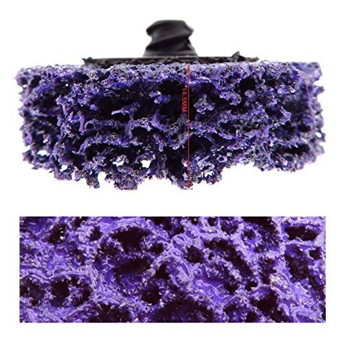SIGNI Poly Strip Abrasive Surface Conditioning Quick Change Rolok Disc for Quick Paint, Rust, and Oxidation Removal - 2 Inch Diameter - Ideal for Automotive, Metalworking, and DIY (Purple, 10 pcs) Purple
