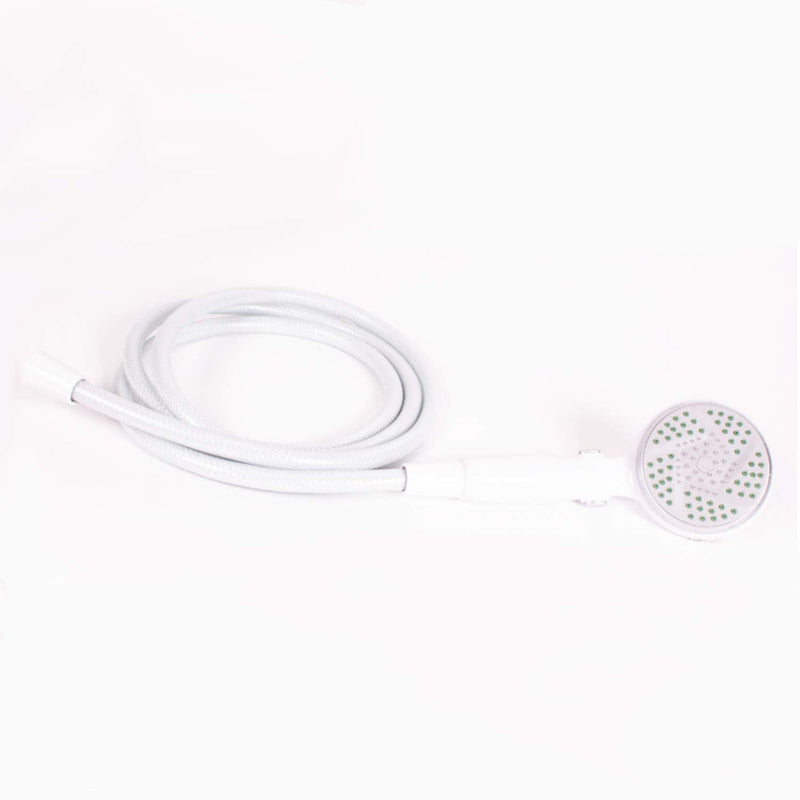 Carex Handheld Shower Head with Extra Long 84" Flexible Hose and Convenient Pause Function - Watersense Certified Handheld Shower Head with Hose with Oversized Spray Head - White