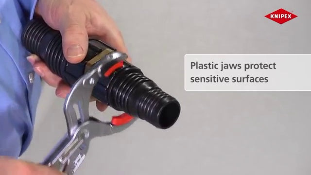KNIPEX 81 11 250 Pipe Gripping Pliers With Replaceable Plastic Jaws