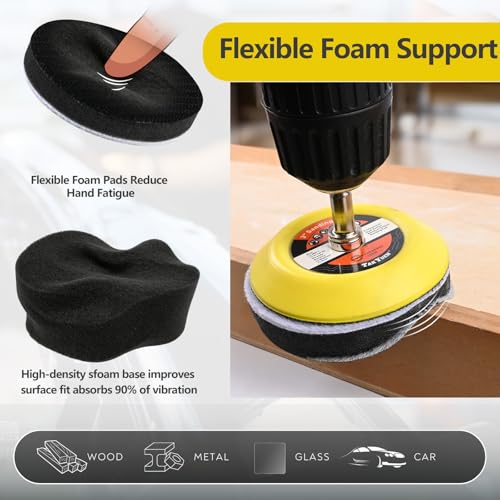 193 Pcs 3 Inch Sanding Discs, Headlight Restoration Polishing Kit 193Pcs 80-10000 Grit