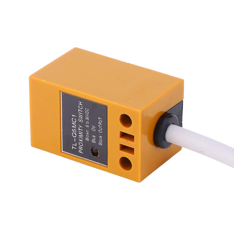 Shipenophy 10PCS Proximity Sensor, Inductive Proximity Switch for 5mm Detection Metal Sensor DC 6V to 36V, PNP Sensor with 1.05m/ 3.44ft Cable for MachineTool, Metallurgy