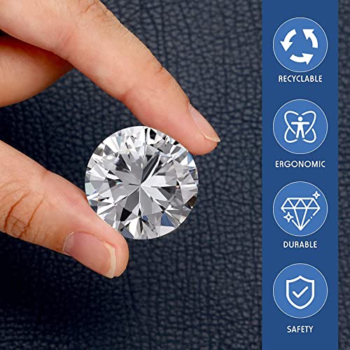 ZAYI 20mm Diamond Crystal Upholstery Nails Buttons Tacks Sofa Headboard Furniture Tacks Wall Decor 20pcs (20mm) 20 mm