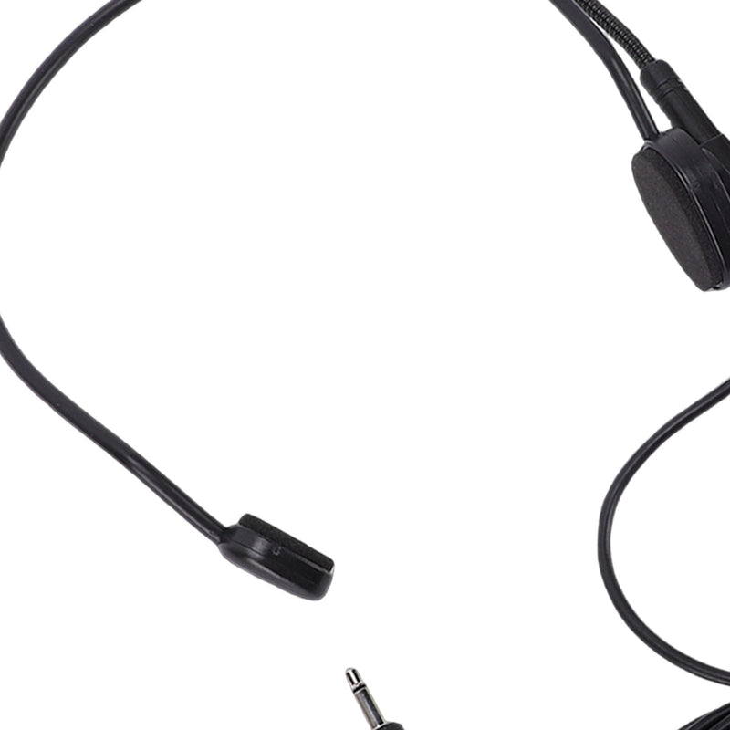 Wired Headset Microphone for Amplifier Teacher Presenter | HiFi Sound Flexible Adjustable Head Mounted Mic with 3.5mm Jack, Lightweight Ergonomic Headset Mic for Singing Speech