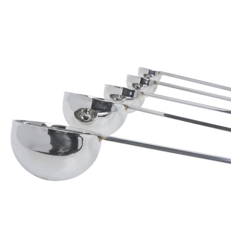 Vollrath S/S 5-Piece Long Handle Measuring Spoon Set, Silver